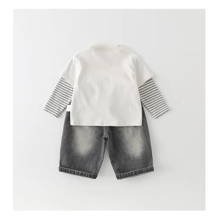 Boys Outfit 2026 Long Sleeve T-Shirt Two-Piece Set — feature 12