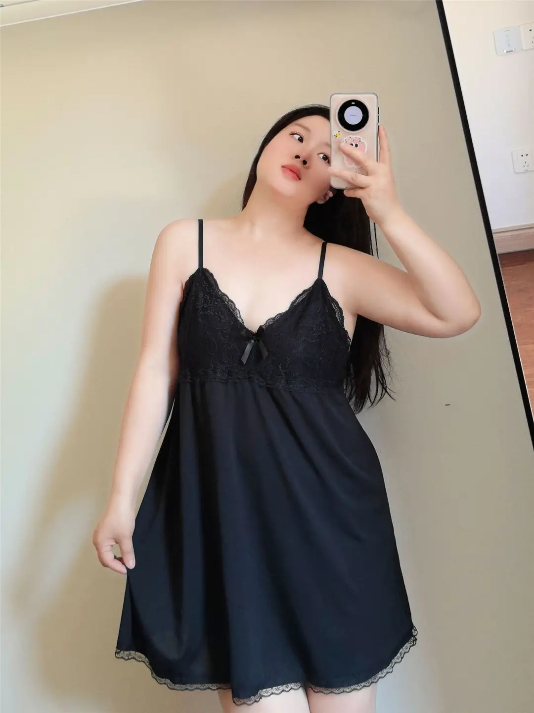 Extra Large Size Fat mm 1.0-150kg Suspender Nightgown Women's Summer Sexy Pure Lust Short Skirt Lace Pajamas Without Breast Pads 1369 — feature 11