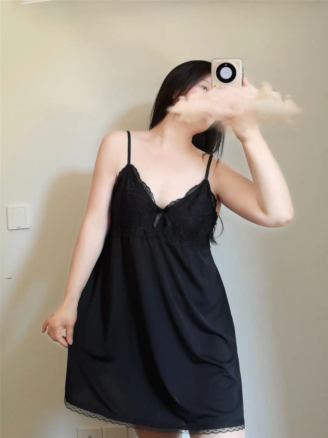 Extra Large Size Fat mm 1.0-150kg Suspender Nightgown Women's Summer Sexy Pure Lust Short Skirt Lace Pajamas Without Breast Pads 1369 — feature 14