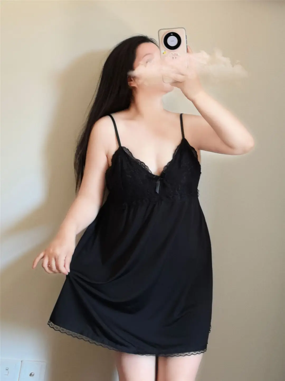 Extra Large Size Fat mm 1.0-150kg Suspender Nightgown Women's Summer Sexy Pure Lust Short Skirt Lace Pajamas Without Breast Pads 1369 — feature 15