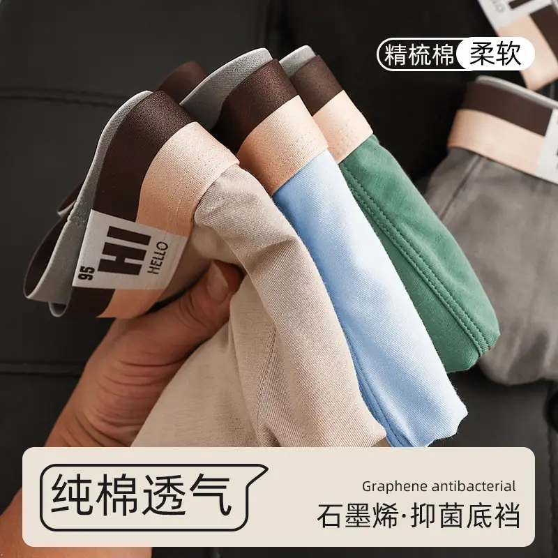 Plus Size Men's Pure Cotton Antibacterial Boxers - Image 8