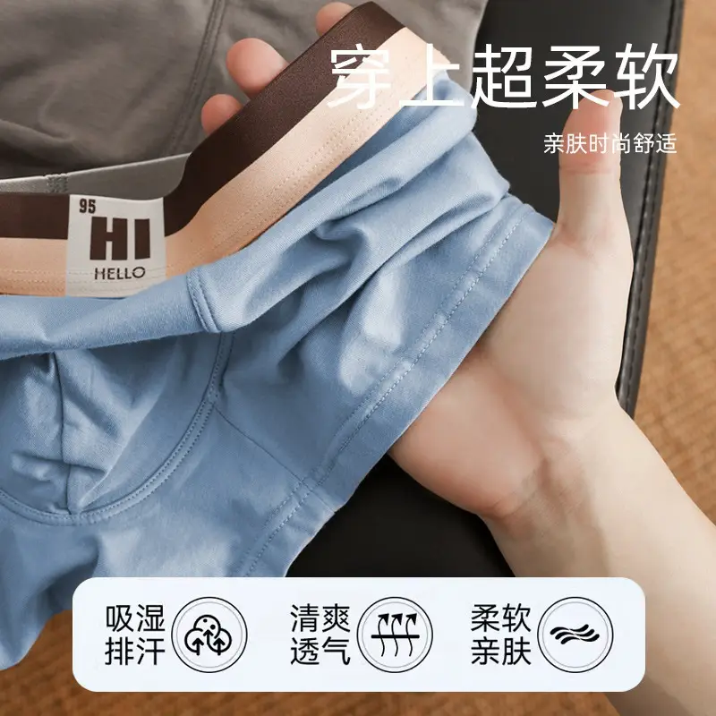 Plus Size Men's Pure Cotton Antibacterial Boxers - Image 9
