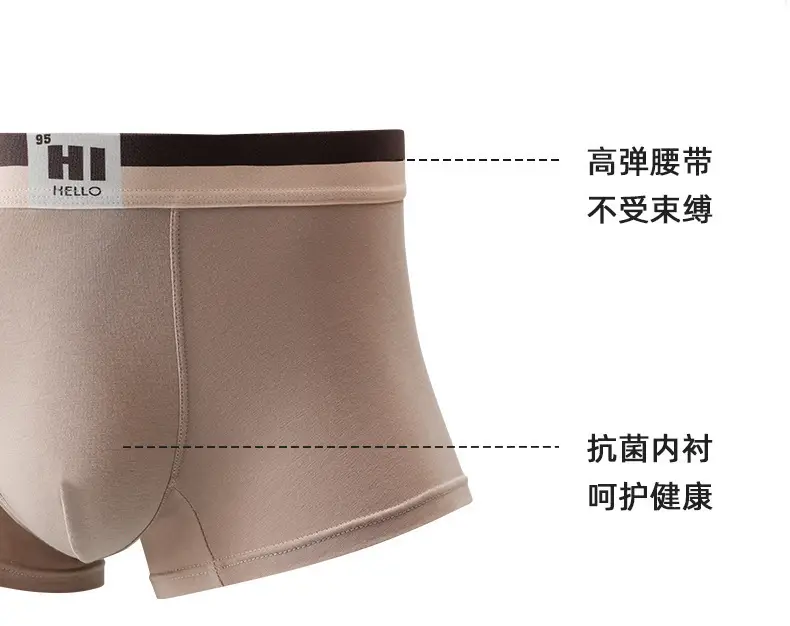 Plus Size Men's Pure Cotton Antibacterial Boxers — feature 16