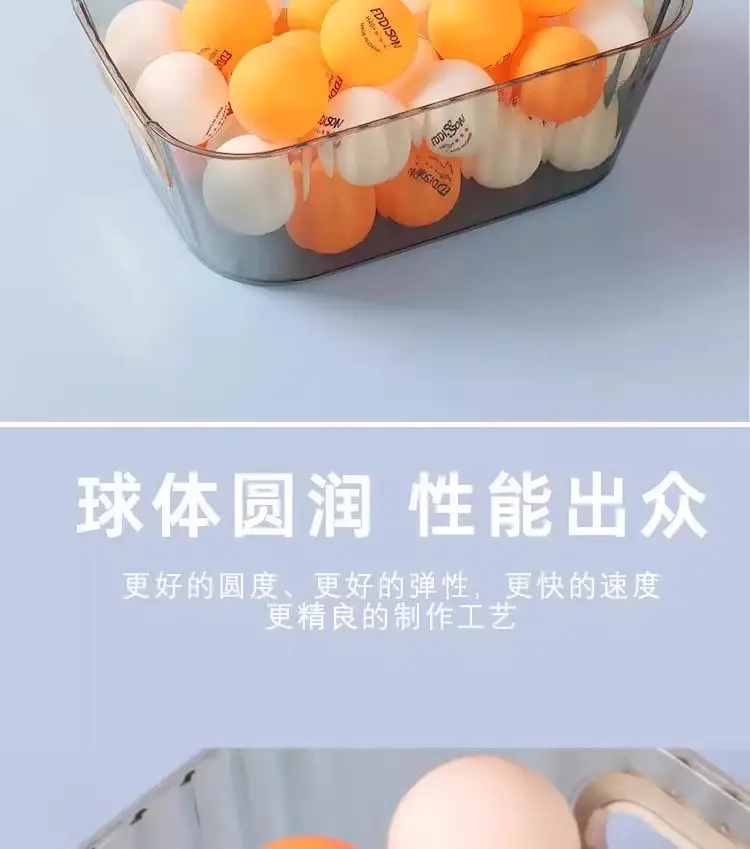 Table Tennis 100 Three-Star Free Shipping New Material High Elasticity Professional Training Durable Competition Use Ball Affordable — feature 4