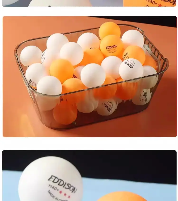 Table Tennis 100 Three-Star Free Shipping New Material High Elasticity Professional Training Durable Competition Use Ball Affordable — feature 8