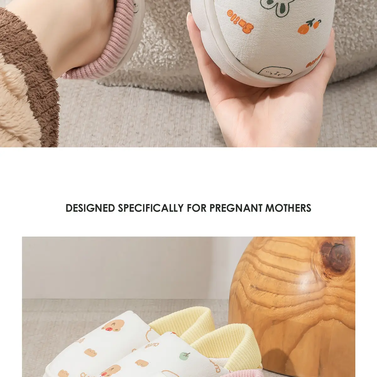 Cute Cartoon Slippers Women's Cotton Postpartum Shoes — feature 16