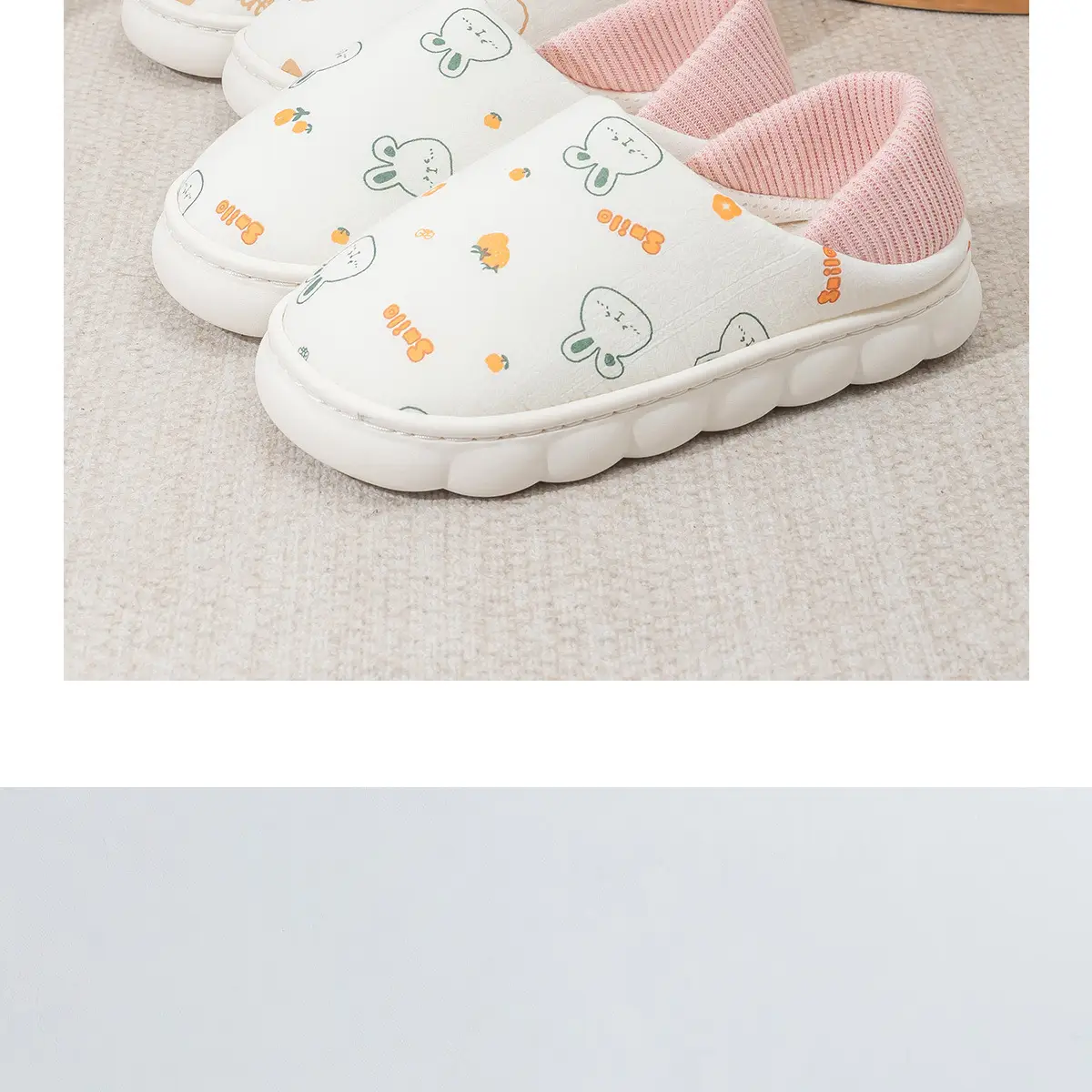 Cute Cartoon Slippers Women's Cotton Postpartum Shoes — feature 17