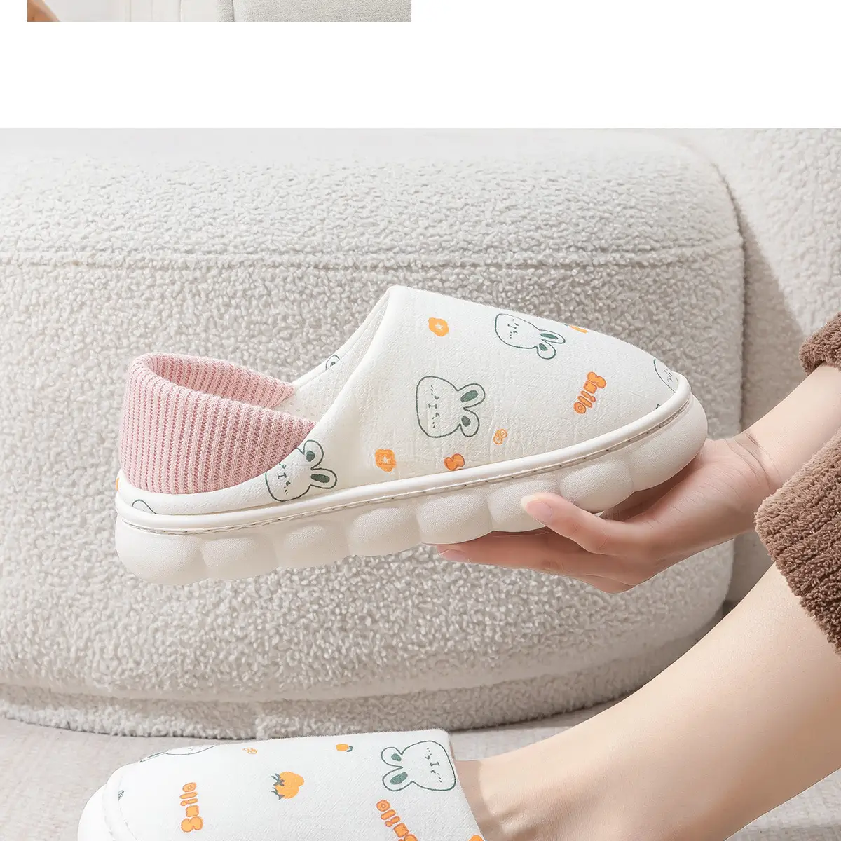 Cute Cartoon Slippers Women's Cotton Postpartum Shoes — feature 20