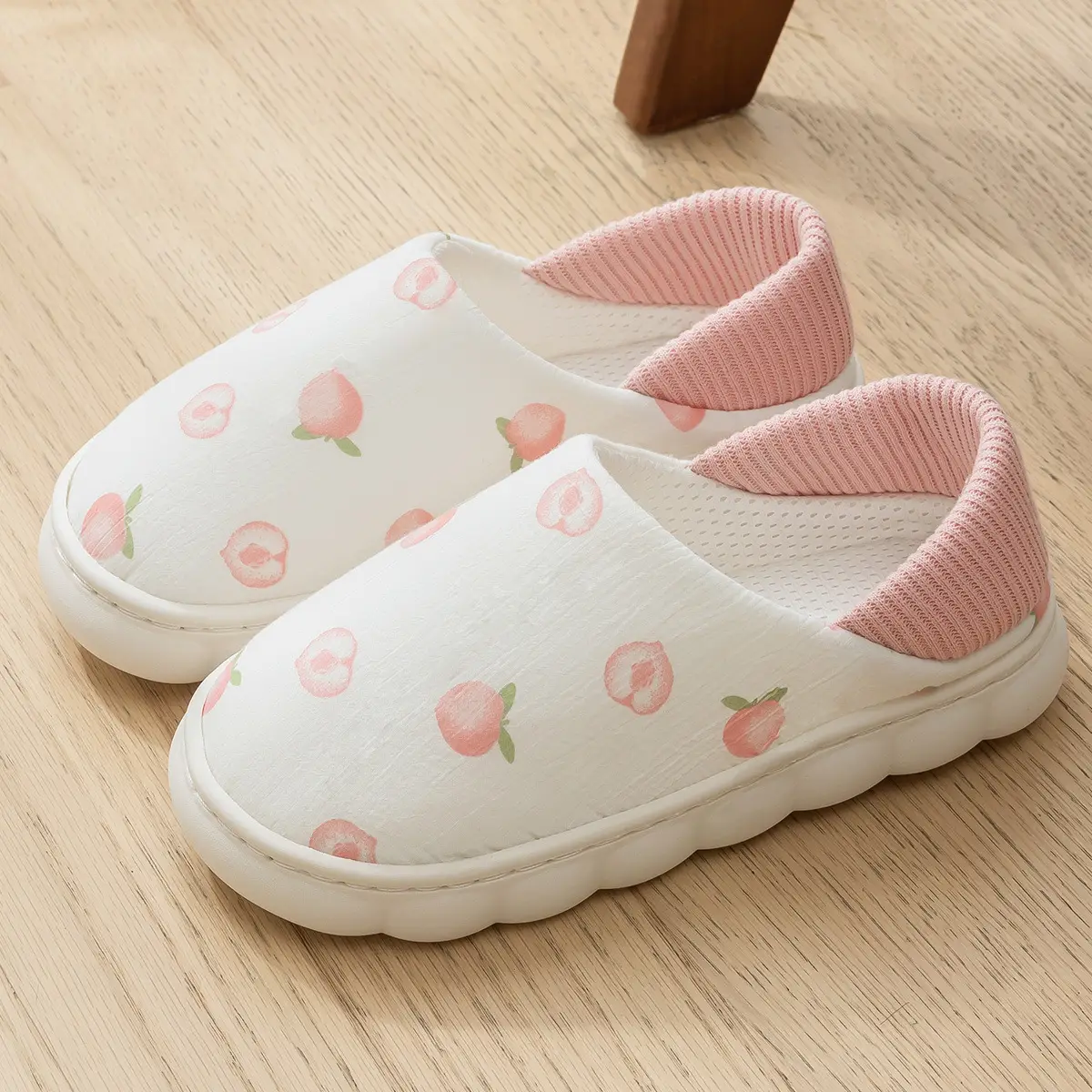 Cute Cartoon Slippers Women's Cotton Postpartum Shoes