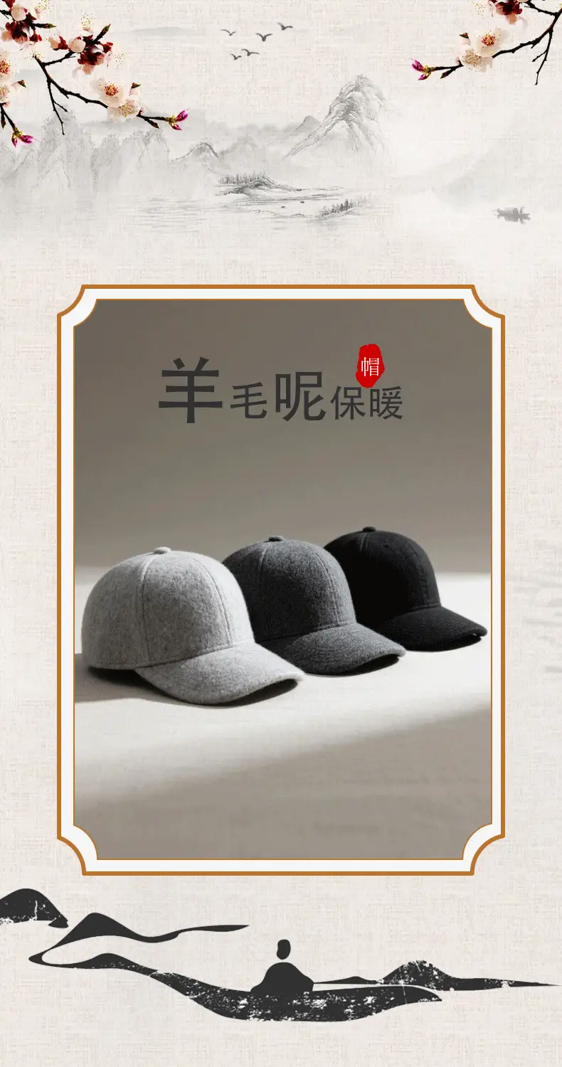 Winter Woolen Fleece Baseball Cap for Men Women — feature 1
