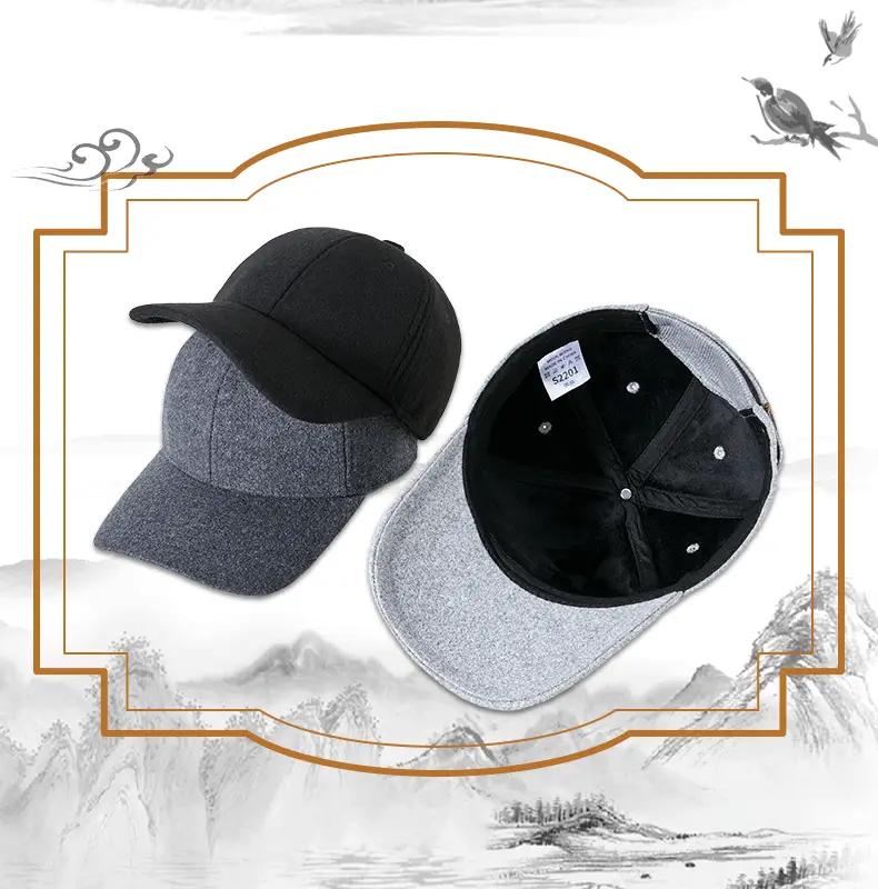 Winter Woolen Fleece Baseball Cap for Men Women — feature 10