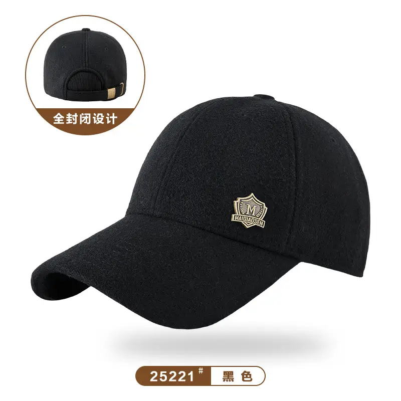 Winter Woolen Fleece Baseball Cap for Men Women - Image 13