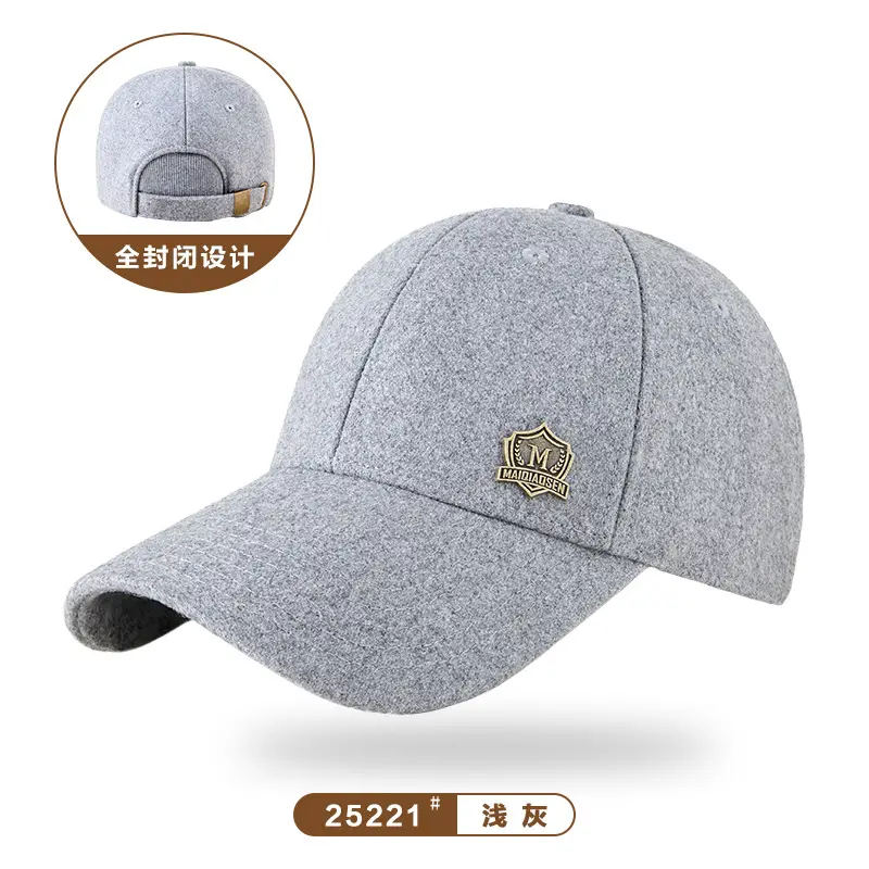Winter Woolen Fleece Baseball Cap for Men Women - Image 15