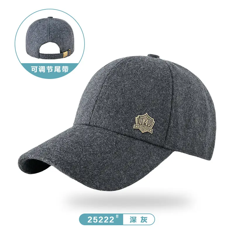 Winter Woolen Fleece Baseball Cap for Men Women - Image 17
