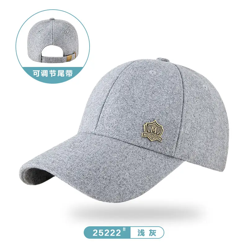 Winter Woolen Fleece Baseball Cap for Men Women - Image 18