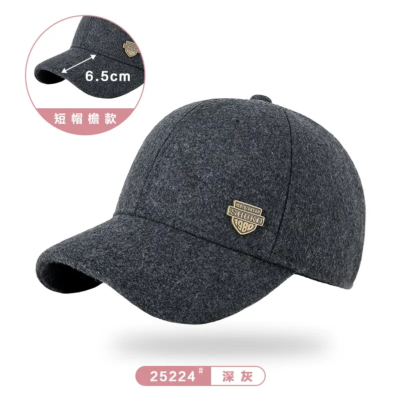 Winter Woolen Fleece Baseball Cap for Men Women - Image 23