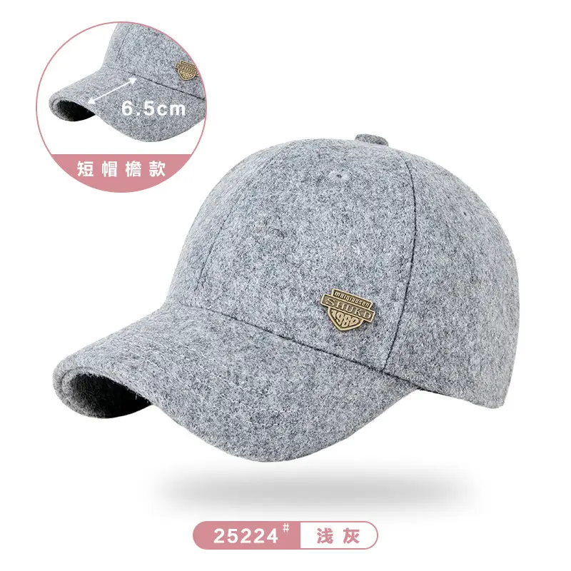 Winter Woolen Fleece Baseball Cap for Men Women - Image 24