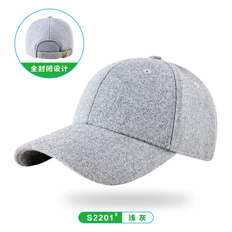 Winter Woolen Fleece Baseball Cap for Men Women - Image 3