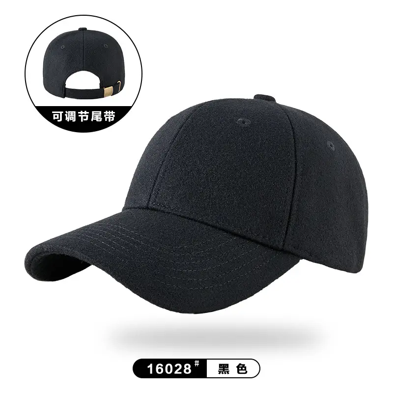 Winter Woolen Fleece Baseball Cap for Men Women - Image 4