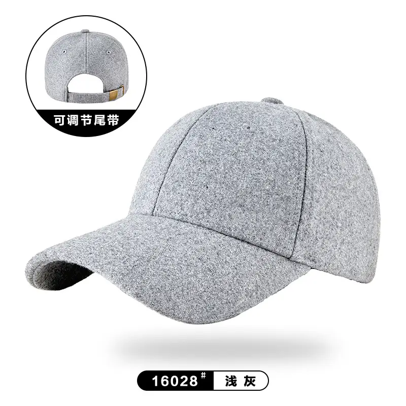 Winter Woolen Fleece Baseball Cap for Men Women - Image 6