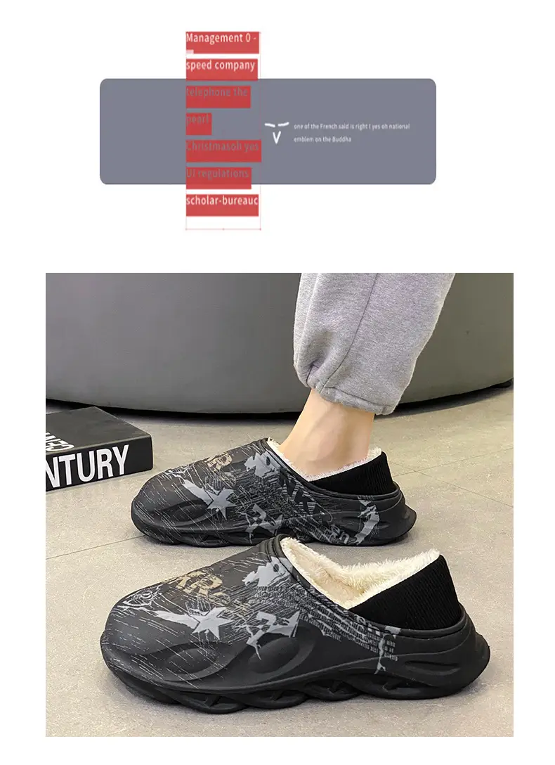 2025 MKR Black Winter Slippers for Men — feature 12