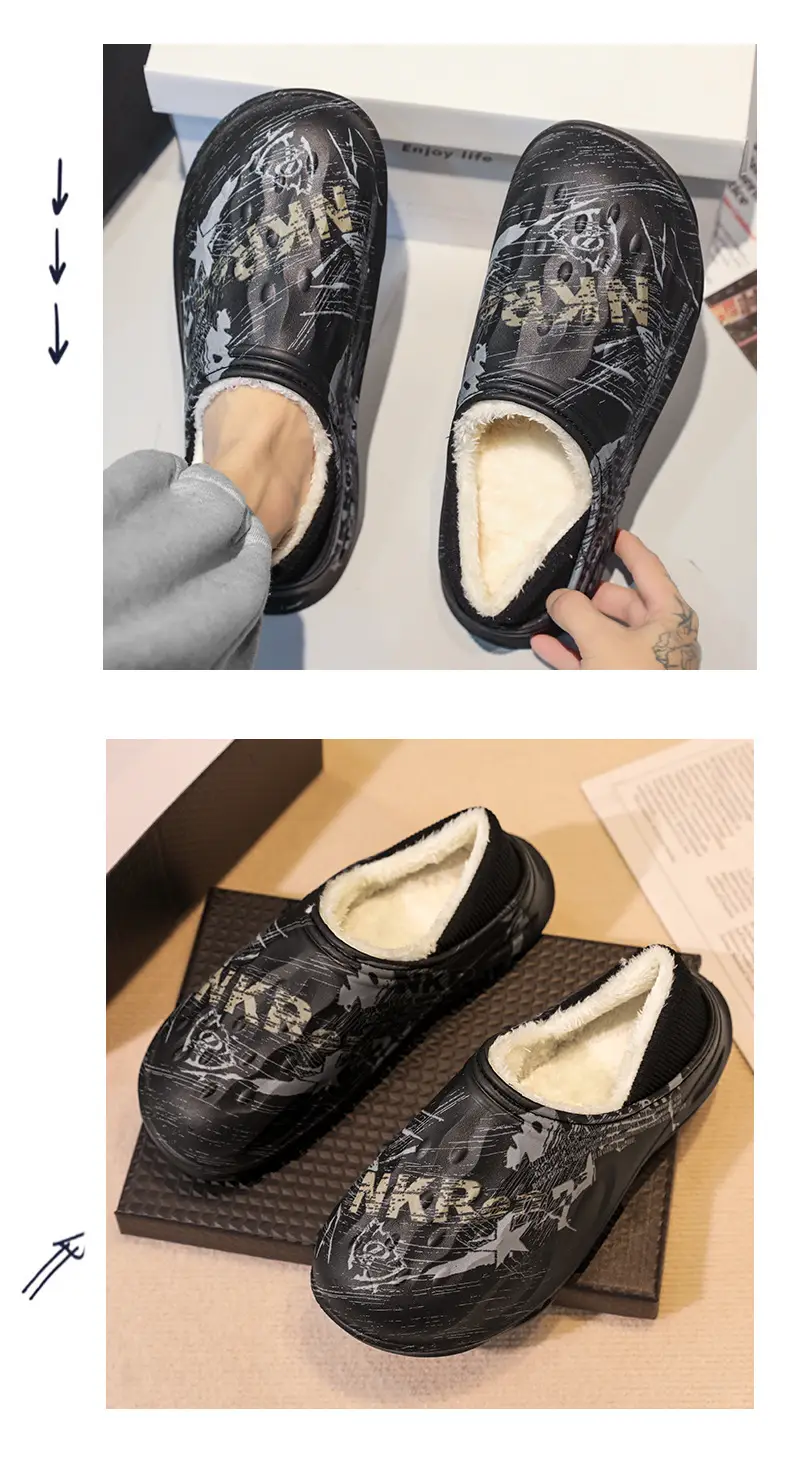2025 MKR Black Winter Slippers for Men — feature 13