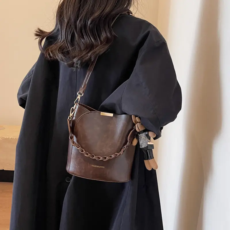 Brown Crossbody Bag for Women 2025 Casual Fashion - Image 2