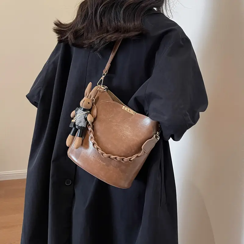 Brown Crossbody Bag for Women 2025 Casual Fashion - Image 4