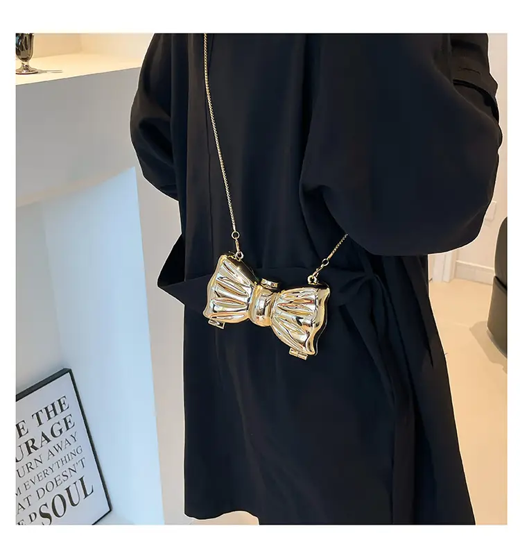 2025 Red Bow Metal Shoulder Bag for Women — feature 18