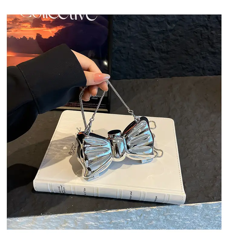 2025 Red Bow Metal Shoulder Bag for Women — feature 31