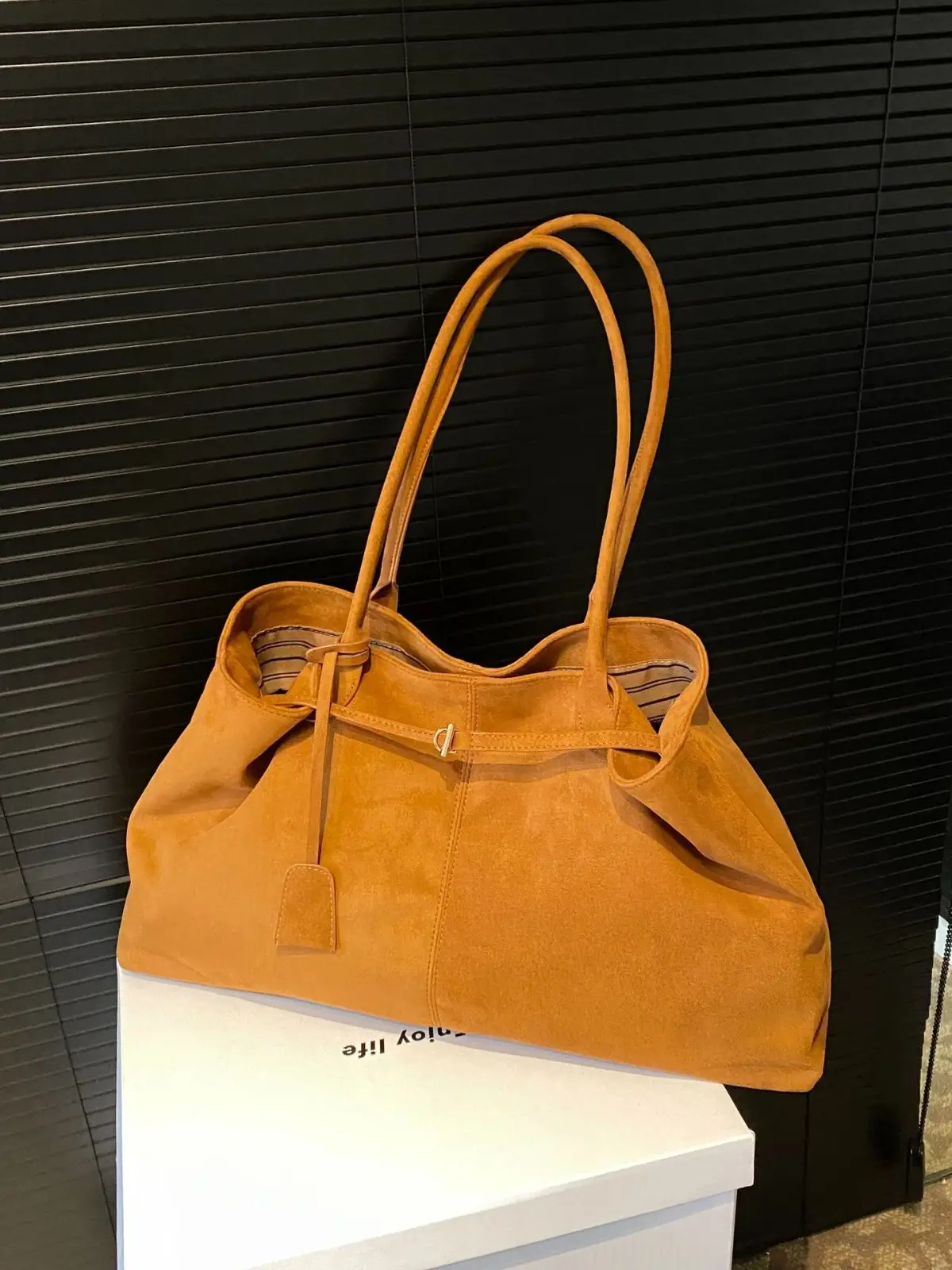 Brown Cross-Border Tote Bag for Women Large Capacity - Image 5