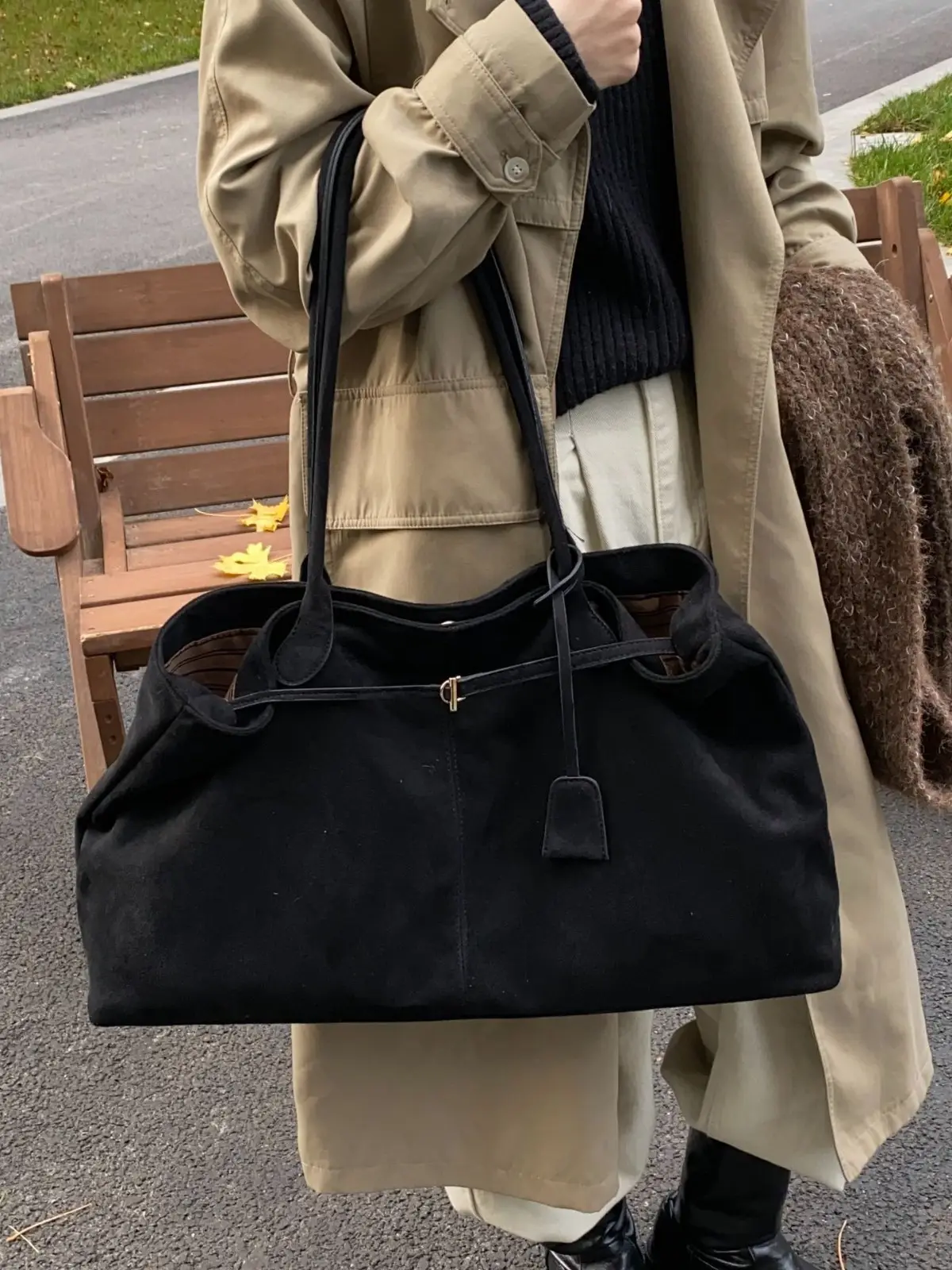 Brown Cross-Border Tote Bag for Women Large Capacity - Image 8