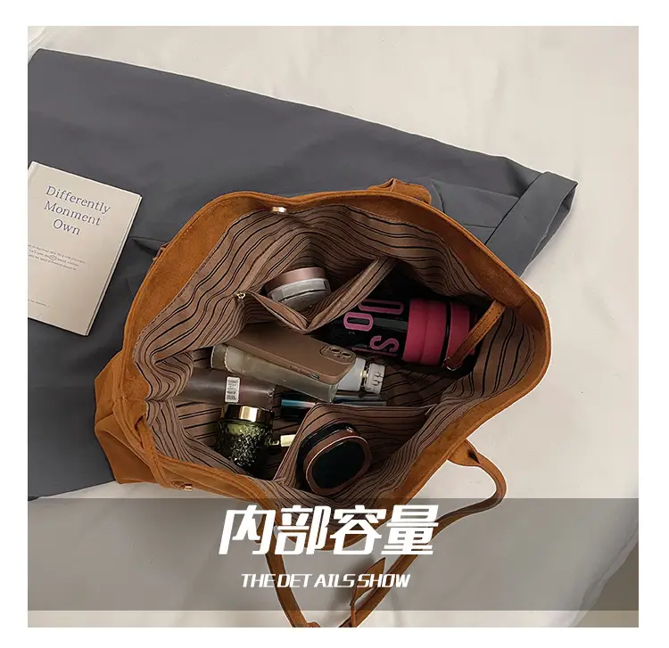 Brown Cross-Border Tote Bag for Women Large Capacity — feature 13