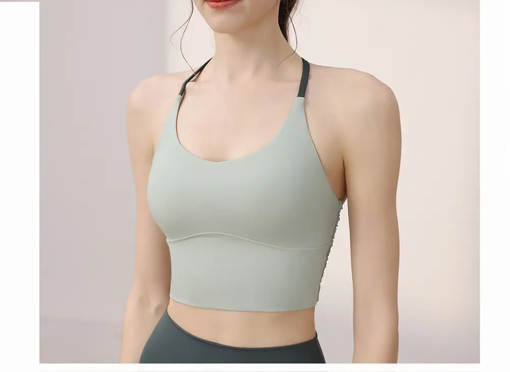 Professional Running Sports Bra Yoga Clothing Suit Women's High-Intensity Shock-Proof Sports Bra Fixed Fitness Vest — feature 13