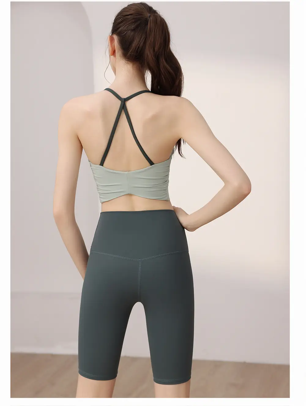 Professional Running Sports Bra Yoga Clothing Suit Women's High-Intensity Shock-Proof Sports Bra Fixed Fitness Vest — feature 14