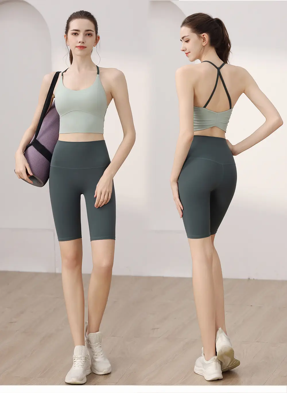 Professional Running Sports Bra Yoga Clothing Suit Women's High-Intensity Shock-Proof Sports Bra Fixed Fitness Vest — feature 16