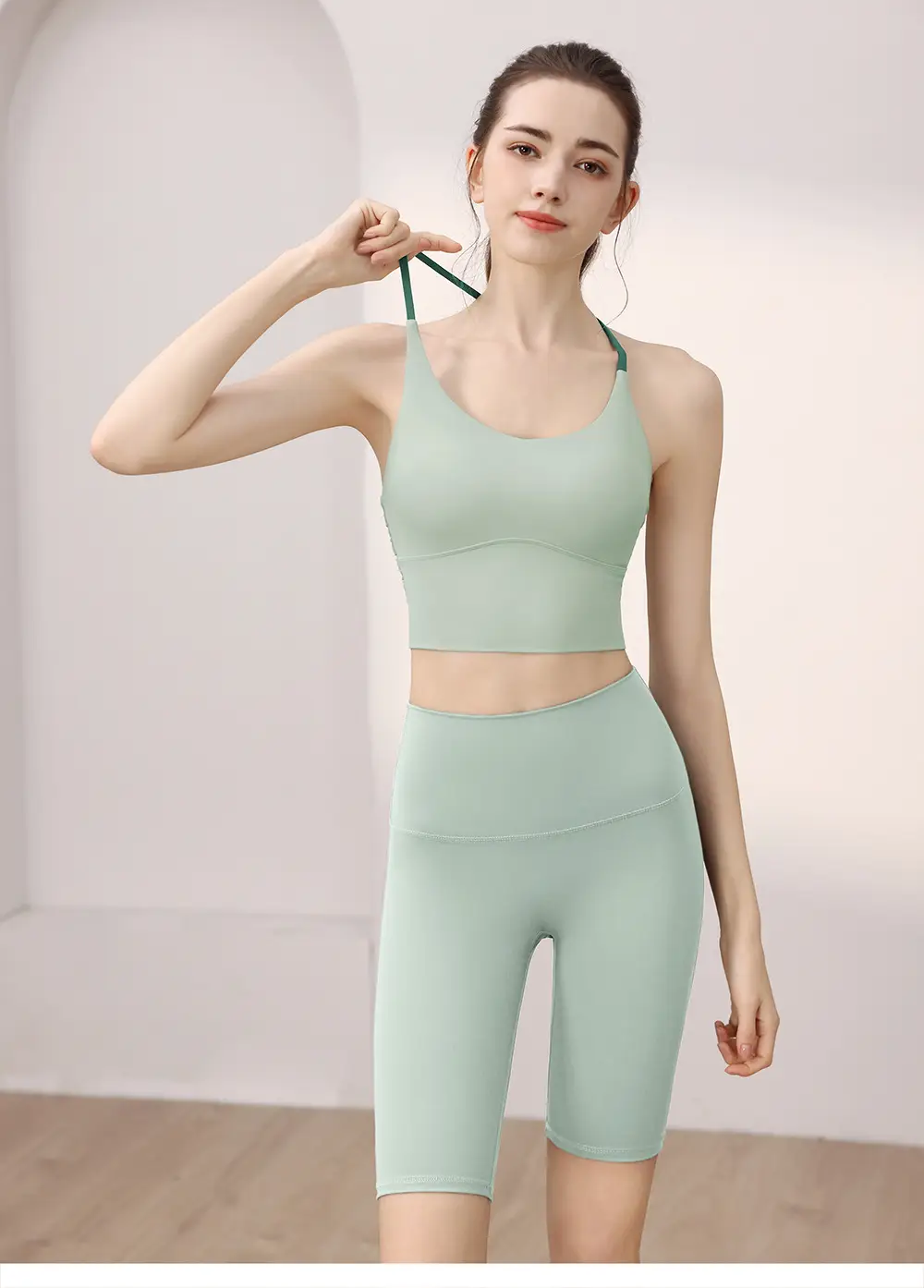 Professional Running Sports Bra Yoga Clothing Suit Women's High-Intensity Shock-Proof Sports Bra Fixed Fitness Vest — feature 7