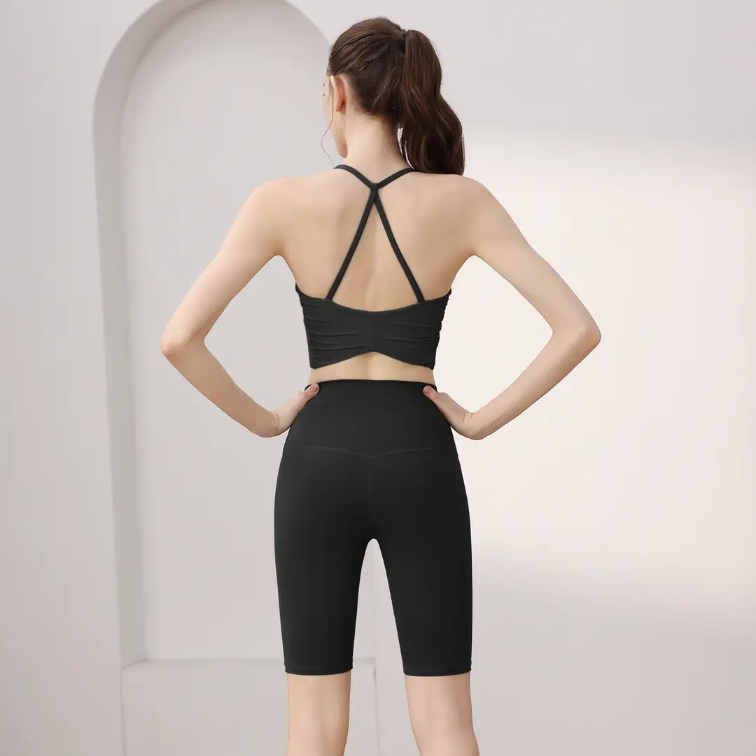 Professional Running Sports Bra Yoga Clothing Suit Women's High-Intensity Shock-Proof Sports Bra Fixed Fitness Vest