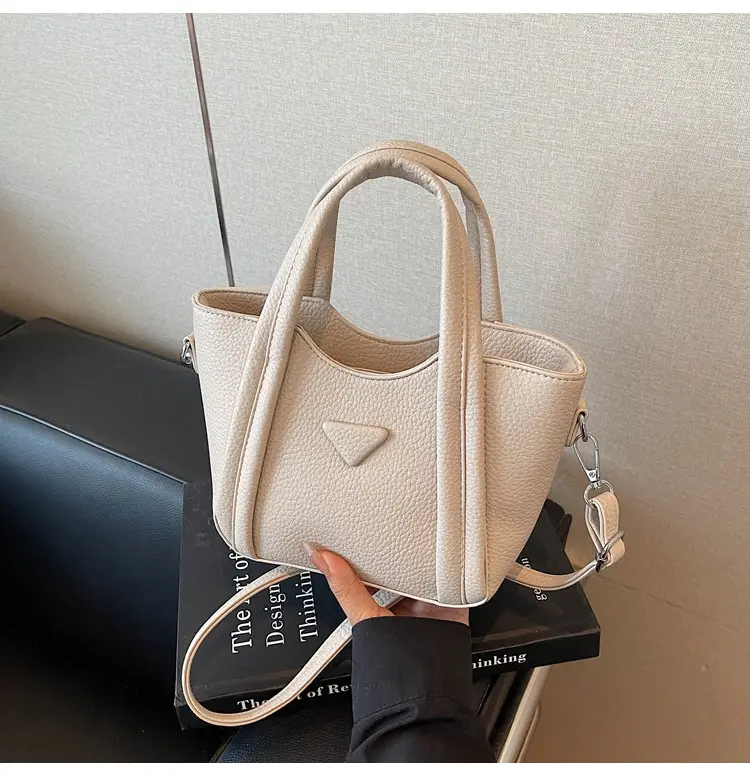 Women's Tan Textured Shoulder Bag 2026 New Trendy — feature 43