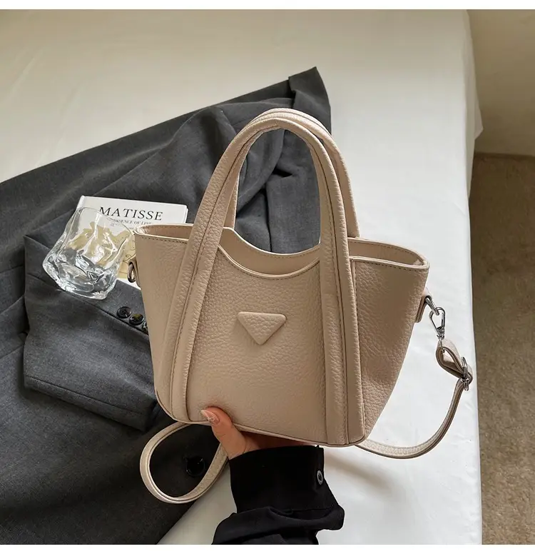 Women's Tan Textured Shoulder Bag 2026 New Trendy — feature 46