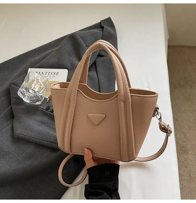 Women's Tan Textured Shoulder Bag 2026 New Trendy — feature 50
