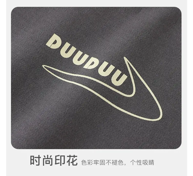 Duuduu Kids T-Shirt Cotton Long Sleeve Grey Black Blue — feature 15