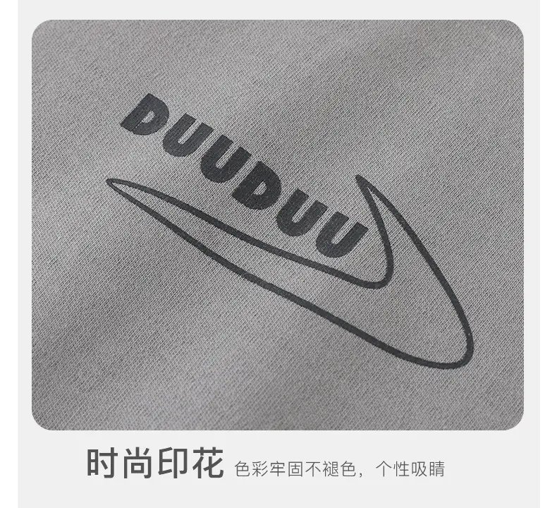 Duuduu Kids T-Shirt Cotton Long Sleeve Grey Black Blue — feature 27