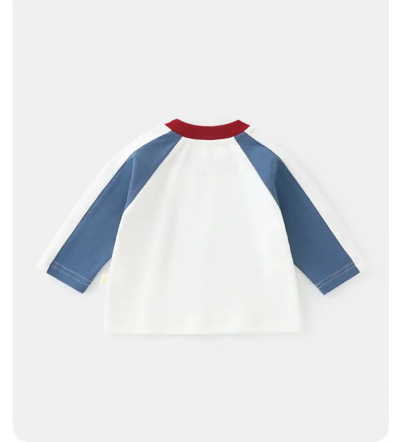 Duuduu Kids Long Sleeve T-Shirt White Red Blue — feature 13