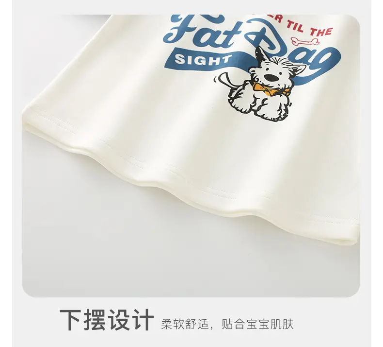 Duuduu Kids Long Sleeve T-Shirt White Red Blue — feature 17