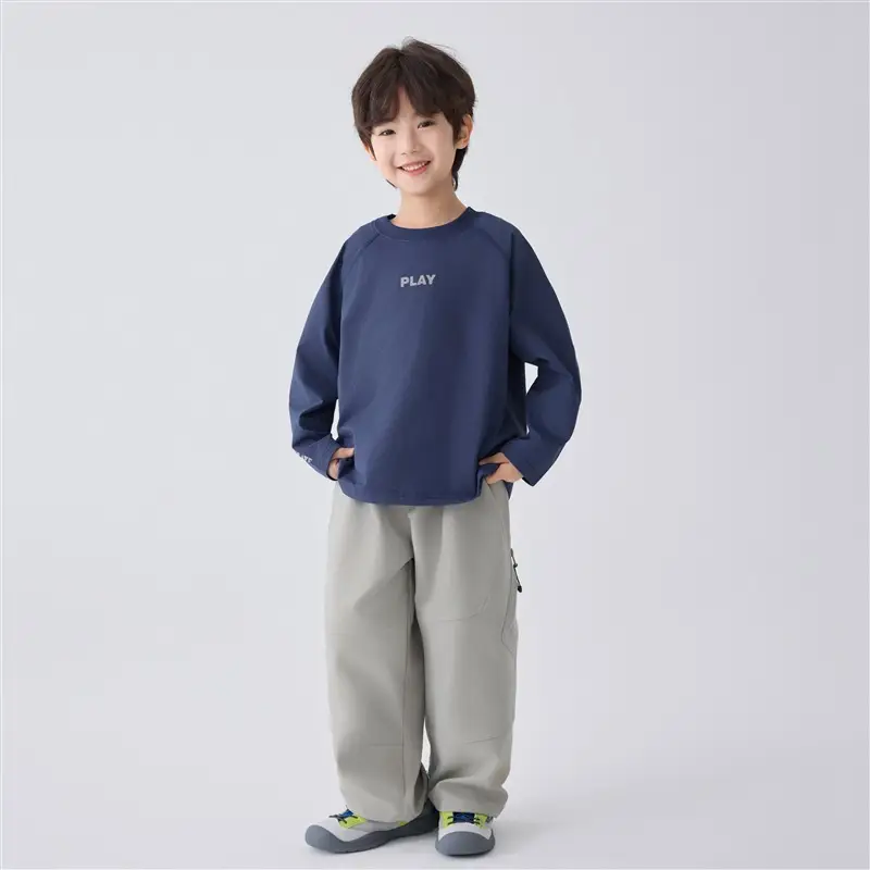 Haima Kids Cotton Long Sleeve T-Shirt White Sportswear - Image 6