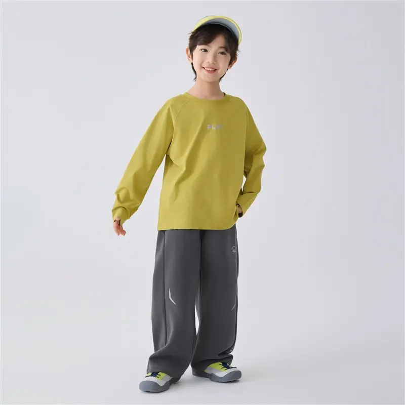 Haima Kids Cotton Long Sleeve T-Shirt White Sportswear - Image 7