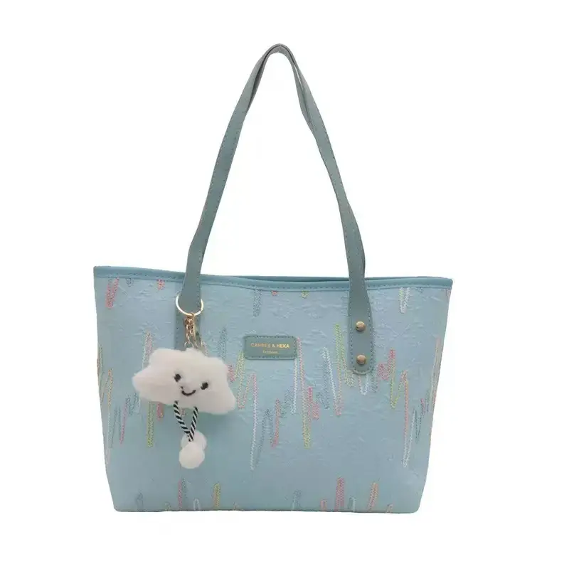 Cute Teddy Bear Design Large Capacity Women's Tote Bag - Image 2