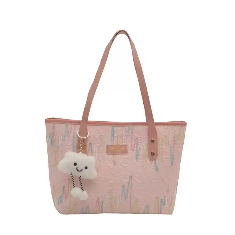 Cute Teddy Bear Design Large Capacity Women's Tote Bag - Image 4