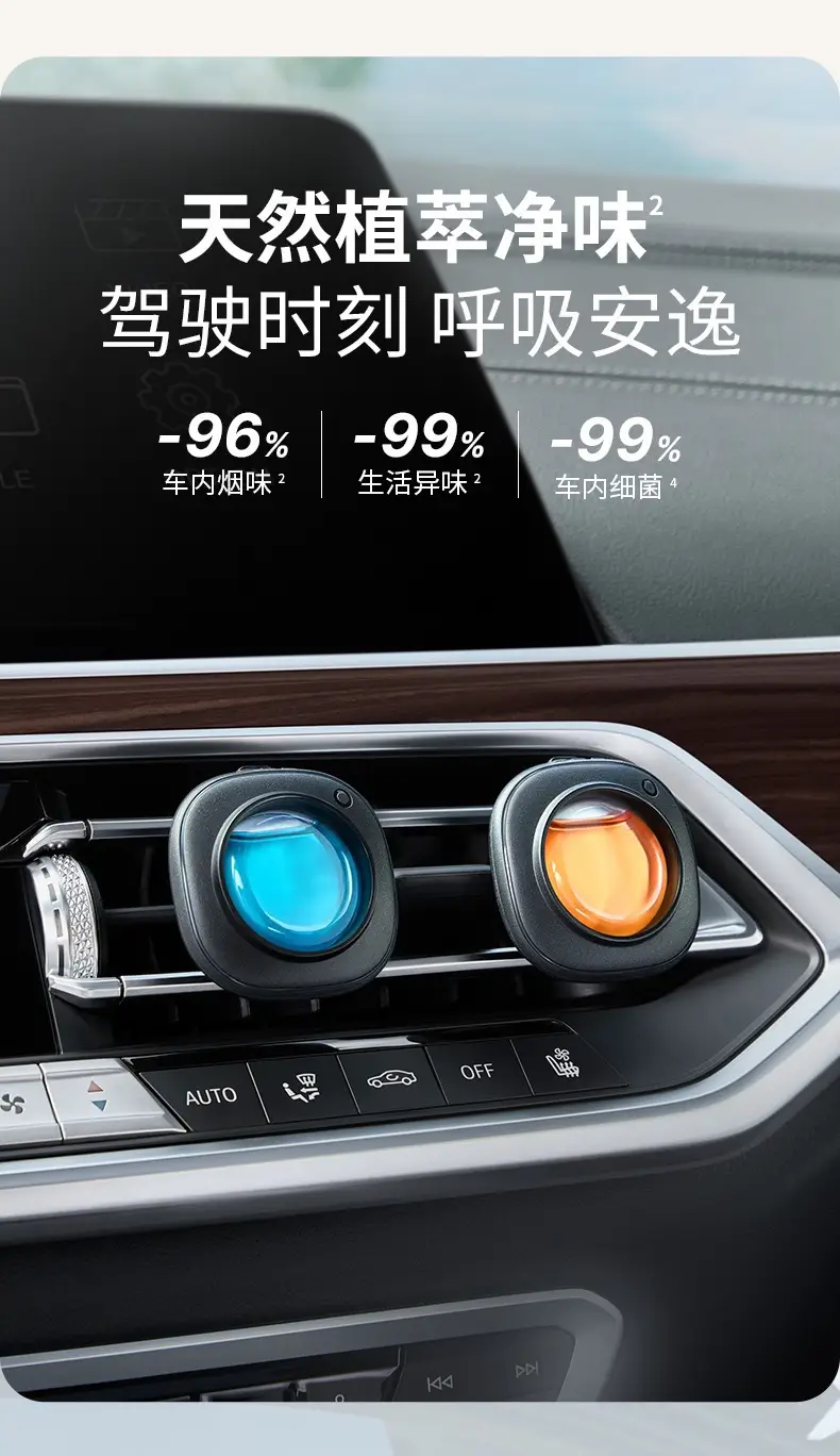 2024 New Car Aromatherapy Car Air Outlet Clip Aromatherapy Deodorizing Car Interior Deodorizing Fragrance Perfume Car — feature 2